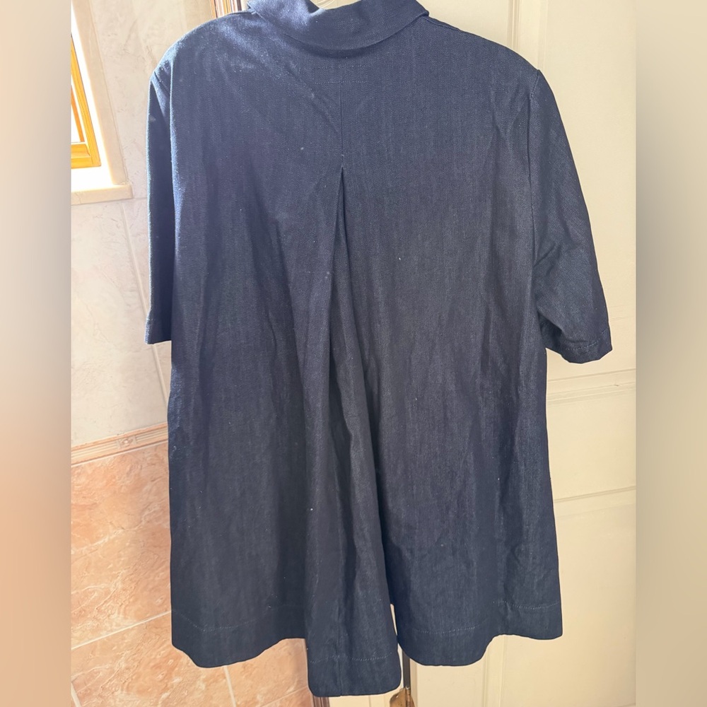 Zara Denim Mini Dress with pockets - Picture 5 of 5